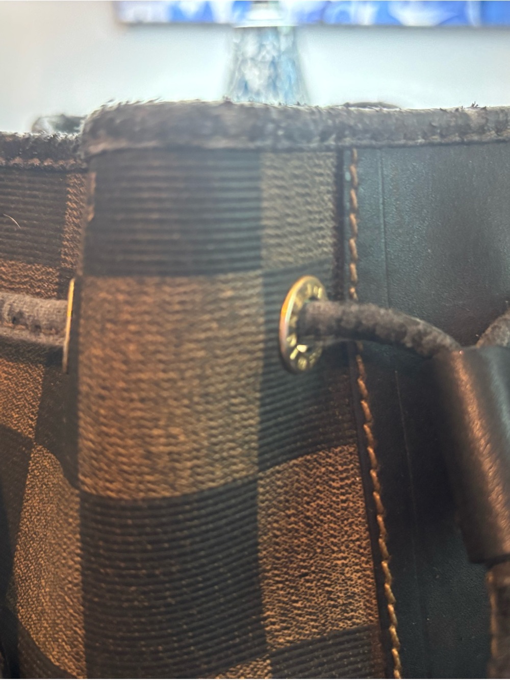RARE Archival Vintage 80s Fendi Check Bucket Bag Authentic Pequin Scacchi Print! - Picture 6 of 14